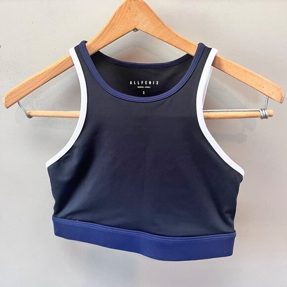 Allfenix Black and Navy Sports Bra-‎ Size S - Picture 1 of 5